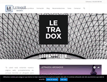 Tablet Screenshot of letradox.com